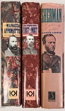 Civil War Generals Lot Longstreet Forrest Sherman Biography Hardcover 3 Book picture