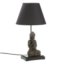Home Decorative Buddha Table Lamp Made Of Polyresin Mdf Wood Iron & Hemp Fabric picture