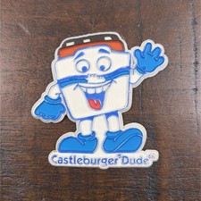 Vintage White Castle Castleburger Dude Magnet Advertising Mascot Collectible picture