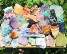 8 oz Crafters Collection Mixed Stones - Natural Raw Crystal Assortment 1/2 lb picture