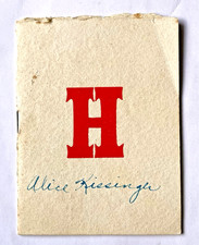RARE 1925 HASTINGS COLLEGE FOOTBALL BANQUET PROGRAM, PLAYERS, TAYLOR DINING HALL picture