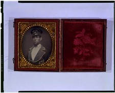 Photo:Unidentified Man in Uniform 1840s 1850s Hat DELUGE 6 picture