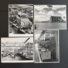 Vintage 1950s Volkswagen Factory Assembly Line Press Photos Beetle Transporter picture
