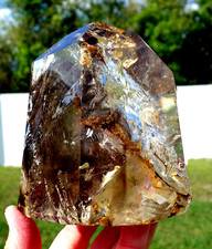 Smoky Citrine DREAM STONE Quartz Crystal Phantom Point ENHYDRO ELESTIAL picture