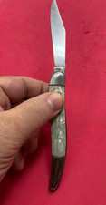 Vintage 1930's Hammer Brand Patent Date Pocket Knife Cracked Ice Handles Works picture