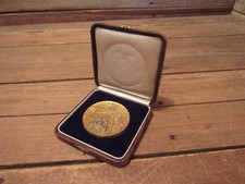 Vintage Brass City Of Osaka Commercial Metropolis Of Japan Medal Japanese picture