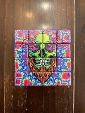 2.3” 4pc Puzzle Cube Grinder Spice Crusher Hippie Skull picture