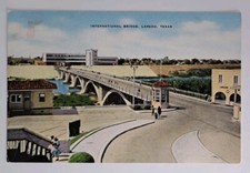 Laredo TX-Texas, International Bridge, Antique Vintage Souvenir Postcard picture