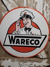VINTAGE WARECO PORCELAIN SIGN 30