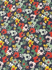 Vtg 60s 70s Mod Retro Psychedelic Flower Power Floral Fabric 60”x114” picture