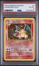 1999 Pokemon SPANISH Unlimited Base Set Charizard Holo 4/102 PSA 6 EX-MT picture