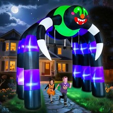 10FT Giant Halloween Inflatable Spider Arch Outdoor Decoration picture