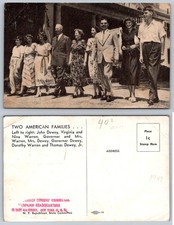 1948 RPPC Gov. Thomas E. Dewey & Earl Warren Families Political Campaign picture