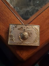 Vintage Post WW2 USMC Rare SNCO Dress Blues Belt Buckle. Great Shape picture