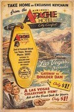 APACHE HOTEL inspired Casino keytag picture