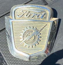 Vintage 1953-1956 Ford F-100 Chrome Truck Emblem picture