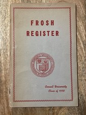 Vintage Frosh Register Cornell University Class Of 1958. picture