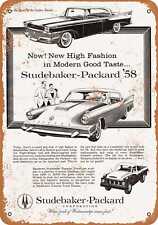 Metal Sign - 1958 Studebaker-Packard Automobiles and Trucks - Vintage L picture