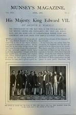 1901 King Edward VII of England illustrated picture