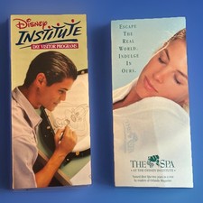 2 Rare Vintage 2000 “Disney Institute” WDW Brochures–Day Visitor Prog & Spa Ther picture
