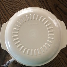 Vintage Tupperware 2pc Beige Cooker 2194a-2 Good Condition  picture