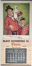 1968 COORS LIGHT BANQUET BEER CAN PINUP CALENDAR POSTER SIGN OLD HENRY MAJOR ART picture