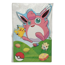 VINTAGE 2000 NINTENDO POKEMON PIKACHU WIGGLYTUFF EASTER JUMBO GREETING CARDS 4pk picture
