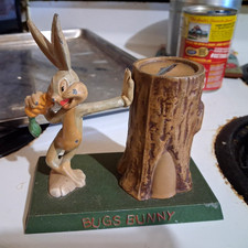 1940s Looney Tunes Metal Figurine Lot Bugs Bunny Sniffles Beaky Buzzard w/ Bases picture