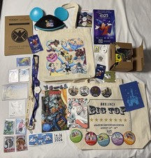 Disney D23 Expo 2026 Show Floor Lot Tote Lanyard Comic Card Pin Ephemera + Bonus picture