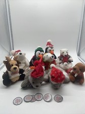 Vintage 1990's International Collection Coca-Cola Bean Bag Plush Lot Of 9 picture