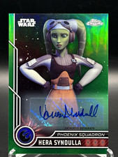 2023 Topps Star Wars Chrome Hera Syndulla Phoenix Squadron Auto Green /99 #31 picture