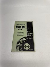 1941 Everyman's Almanac with Santa Fe System Lines Vintage Travel Booklet Rare picture