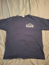 FDNY Station 26 EMS Tin House South Bronx T-shirt Youth Large Navy Blue picture