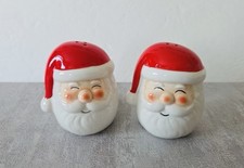 ❤️🤍NWT Ceramic Santa Claus Salt & Pepper Shaker Set picture