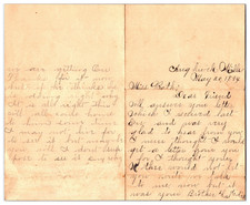 Vintage 1894 Handwritten Letter Between Friends ( From Pennsylvania ) picture