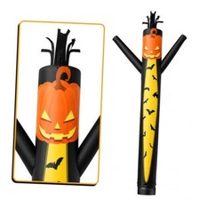 10FT Tall Pumpkin Inflatable Tube Man (12''Diameter) Wacky Wavy Pumpkin-10FT picture