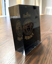 Versace X Rosenthal Acrylic Glass Collectible | Countertop Table Logo Display picture