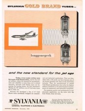 1959 Sylvania Electron Tubes Gold Brand Radio TV Vintage Ad  picture