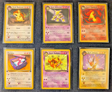 Pokémon Team Rocket Lot x6 Dark Alakazam Jolteon Kadabra Rapidash 1st Ed Porygon picture