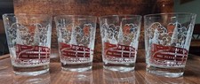 4 Vintage Libbey 4902 Pensilvania Locomotive Train Whiskey Rocks Glasses  picture