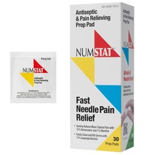 Antiseptic Numbing Wipes for Needle Pain Relief, 2In1 Formula with Benzocaine... picture
