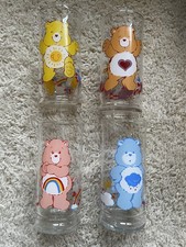1983 Care Bears Drinking Glasses Pizza Hut Vintage Complete Set of 4 New picture
