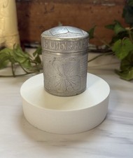 WWII Belgian Trench Art Aluminum Box FONSON BRUX Engraved Guerre Rita picture