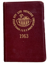Vintage Kansas City 1963 Life Insurance Calendar Book Booklet San Antonio TX 4