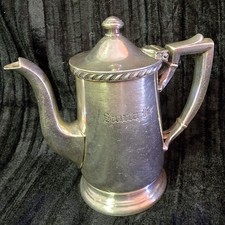 Vintage 1952 AT&SF Railway Silver Plated Individual Tea/coffee Pot Railroad Hist picture