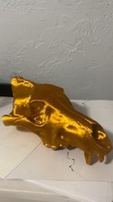 Golden Dire Wolf Skull Fossil 3d Print picture