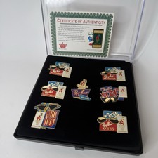Vintage 1996 Atlanta Olympics Ray-Ban 7 Pin Set Wayfarer Predator Orbs COA Case⁠ picture