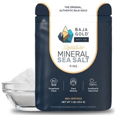 Baja Gold Signature Mineral Sea Salt, Gary Brecka Choice, Fine 1 lb Bag picture