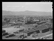 Photo:Missoula Montana 1942 Cityscape Railroad View picture