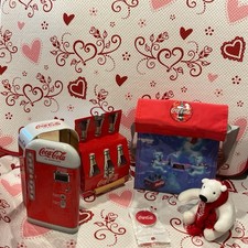 Coca Cola Vinyl Lunch Box/Tote And Tins picture